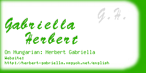 gabriella herbert business card